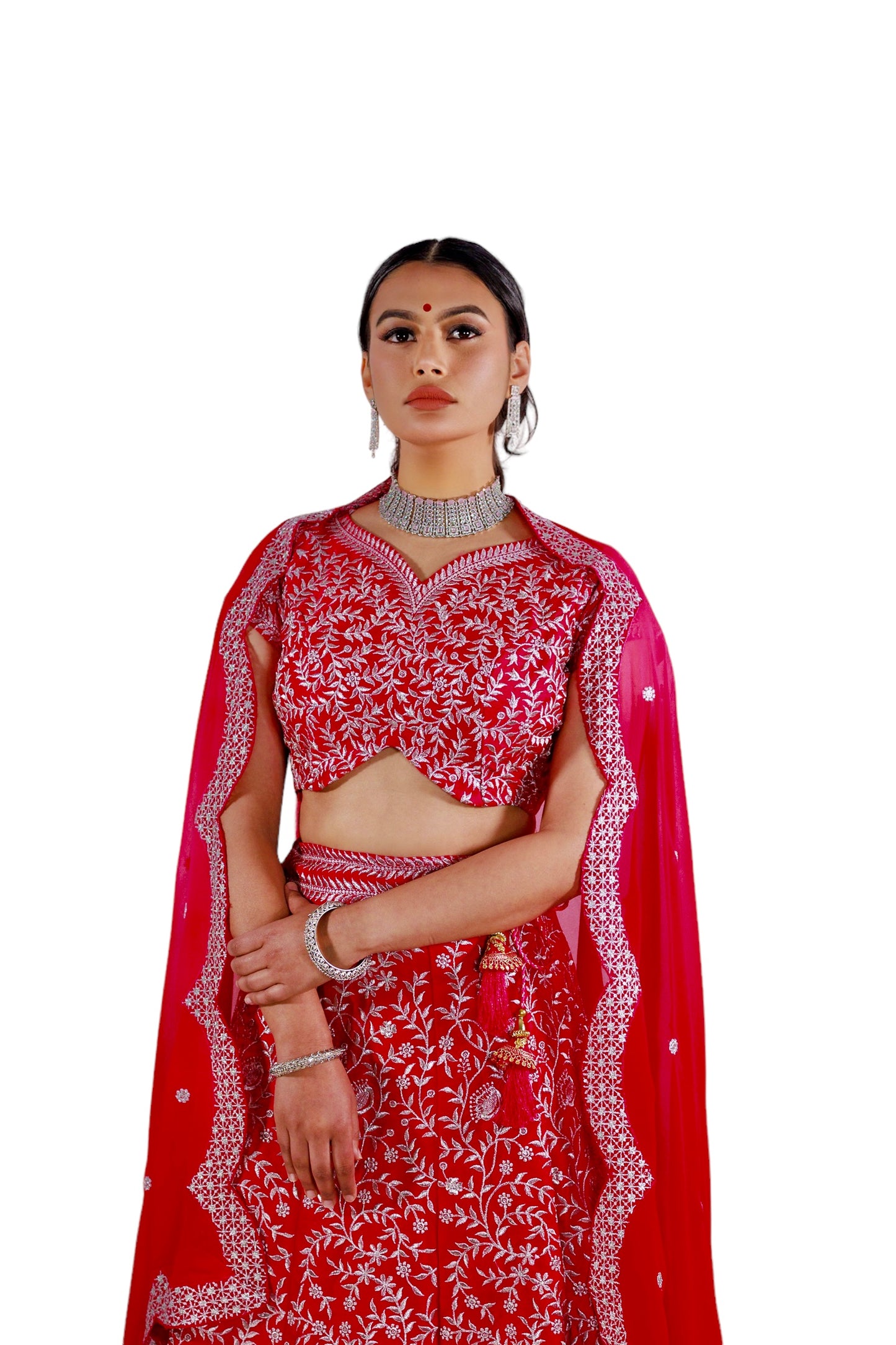 Noor - Red Bridal Lehenga